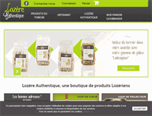 Tablet Screenshot of lozere-authentique.com
